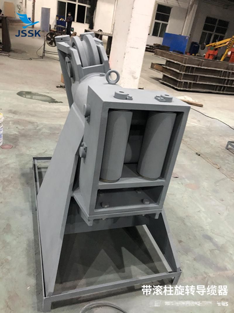 雙滑輪360&deg;旋轉(zhuǎn)導(dǎo)纜器帶四滾柱